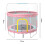 Living And Home (Pink) Outdoor Enclosure Trampoline with Balance Bar 7