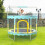 Living And Home (Light Blue) Outdoor Enclosure Trampoline with Balance Bar 3