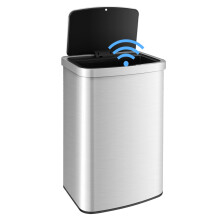 50L Automatic Rubbish Bin Infrared Sensor Can W/ Soft Close Lid
