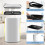 Casart 50L Automatic Rubbish Bin Infrared Sensor Can W/ Soft Close Lid 6
