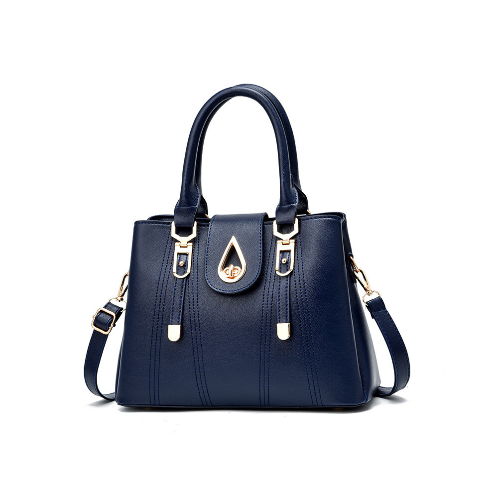 Rywolt (Blue) Pu Material Shoulder Bag Crossbody Underarm Bag Large Capacity Handbag Women Blue
