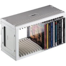 Hama 20 Cd Rack - Plastic Storage Box Fitting 20 Cds In Cases GREY