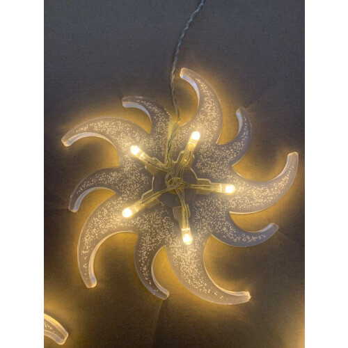 5 LED Acrylic Frosted Swirls - Warm White 2
