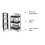 3 Tier Foldable Metal Rolling Organizer Cart 2