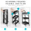 3 Tier Foldable Metal Rolling Organizer Cart 3