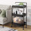 3 Tier Foldable Metal Rolling Organizer Cart 7
