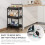 3 Tier Foldable Metal Rolling Organizer Cart 8