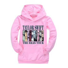 (Pink, 9-10 Years) 9-14 Years Kids Pop Taylor Swift The Eras Tour Printed Hoodie Girls Boys Hooded Sweatshirt Pullover Tops Xmas Gifts