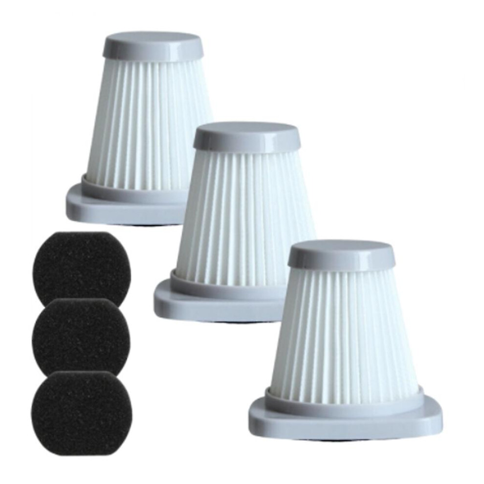 3pcs Replacement Hepa Filter For Sc861 Sc861a Vacuum Cleaning Washable Hepa Filters Accessories