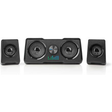 48w PC Laptop Speakers Set USB AUX Stereo Computer Desktop Volume Control Black