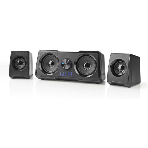48w PC Laptop Speakers Set USB AUX Stereo Computer Desktop Volume Control Black 1
