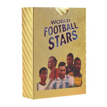 (55pcs Gold Football Cards) Basketball Cards World Cup Football Star Cards Champions League Football Gifts for Kids