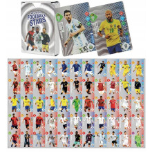 (55pcs Silver Football Cards) Basketball Cards World Cup Football Star Cards Champions League Football Gifts for Kids