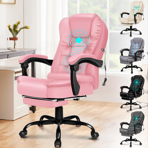 ELFORDSON (Pink) ELFORDSON Massage Office Executive Chair 1