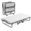 Casart Folding Single Bed Portable Guest Bed W/ Wheels & Memory Foam Mattress 1