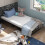 Casart Folding Single Bed Portable Guest Bed W/ Wheels & Memory Foam Mattress 10