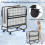 Casart Folding Single Bed Portable Guest Bed W/ Wheels & Memory Foam Mattress 5