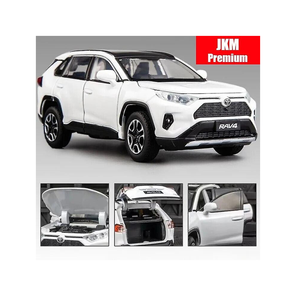 (TOYOTA RAV4 Premium) 1/32 Toyota Rav4 Suv Off-road Toy Car, Jkm Diecast Metal Model Sound-image-OPC-PDP8D5F-NEW