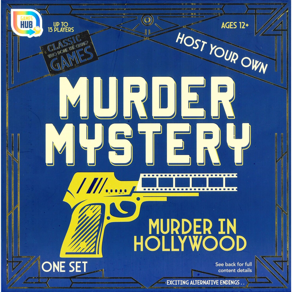 Murder In Hollywood-1950s Murder Mystery Crime Solving Detective Game