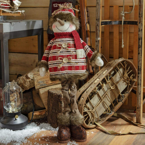 WIDDOP and Co. Santa & Snowman Standing Plush Ornaments 2