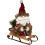 WIDDOP and Co. Christmas Santa Sitting On A Sledge - xm6200 2