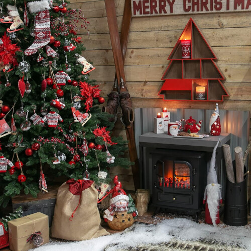 WIDDOP and Co. Sitting Santa Shelf Christmas Decoration 1