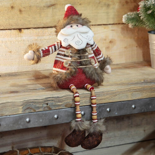 WIDDOP and Co. Sitting Santa Shelf Christmas Decoration 2