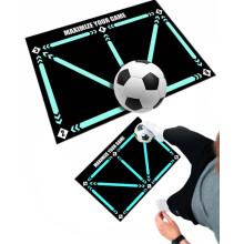Football Footstep Training Mat, Soccer Training Mat, Fpro Ball Mastery Mat, Non-Slip Shock Dribble Silent Sports Mat, Training Pace Ball Control Equip