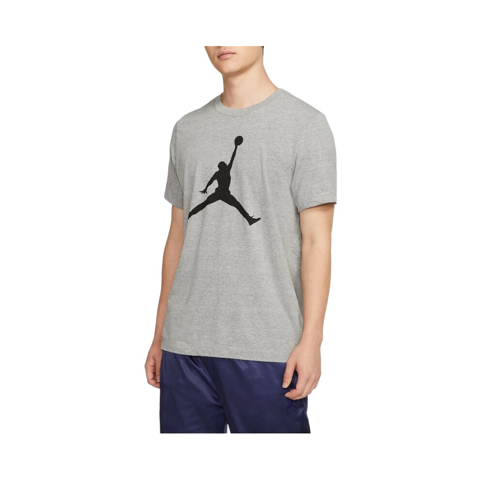 (Grey, Large) Nike Air Jordan Mens T Shirts
