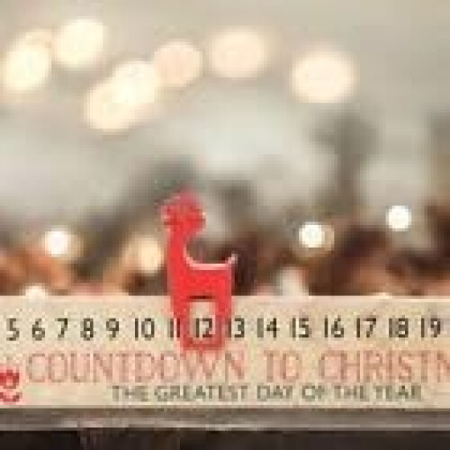 WIDDOP and Co. Countdown To Christmas Plaque with Red Reindeer Marker 2