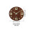 (Style 2) Brown Clock Silent Movement and Luminous Markers 3
