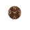 (Style 3) Brown Clock Silent Movement and Luminous Markers 1