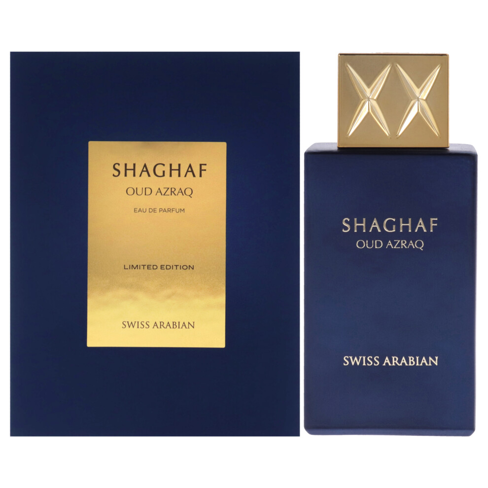 Shaghaf Oud Azraq by Swiss Arabian for Unisex - 2.5 oz EDP Spray (Limited Edition)-image-OPC-PDP8SYR-NEW