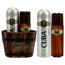 CUBA Gold Sæt til mænd Parfumeret deodorant 200 ml + Aftershave 100 ml