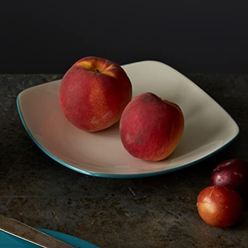 Noritake Colorwave Turquoise 4-Piece Place Setting, Square Shape 2