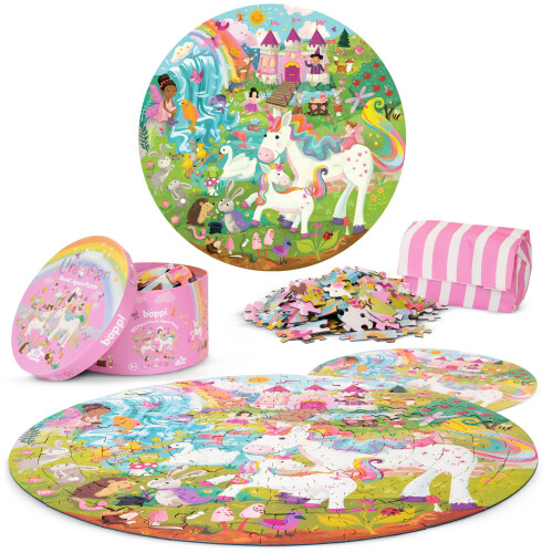 150 Piece Round Jigsaw Puzzle - Unicorn 1