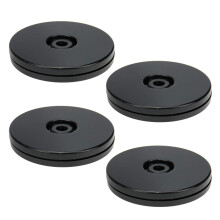 Geesatis 4 PCS Acrylique Lazy Susan 3 pouces Rotation de plate-forme tournante Round Plaque pivotante Plaque pivotante pour rack a epices Cake Ki