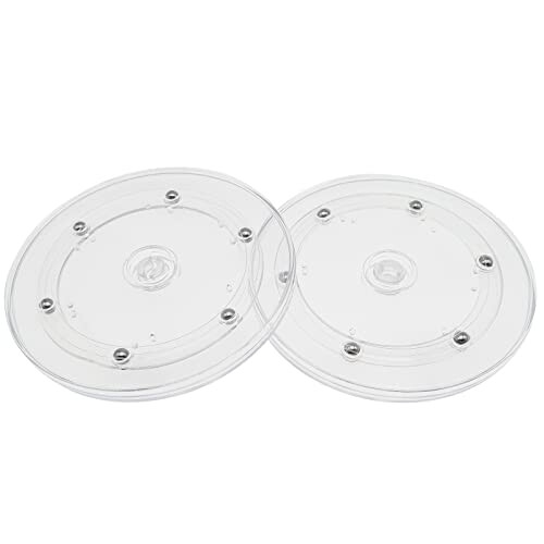 gWYAN 2 Pack 4 Lazy Susan Turntables Acrylic Ball Bearing 360 Degree