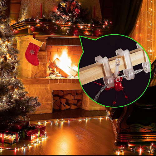 Christmas Light Clips Gutter Hang Hooks Outside String Lights 150pcs 2