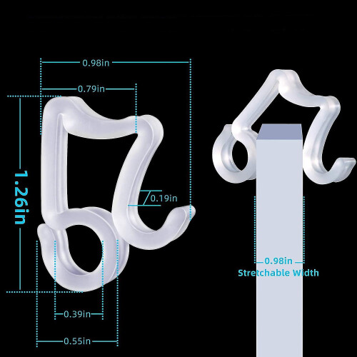 Christmas Light Clips Gutter Hang Hooks Outside String Lights 150pcs 1