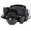Gibson Soho Lounge Square Reactive Glaze Stoneware Dinnerware Set, Service for 4 (16pc), Black 1