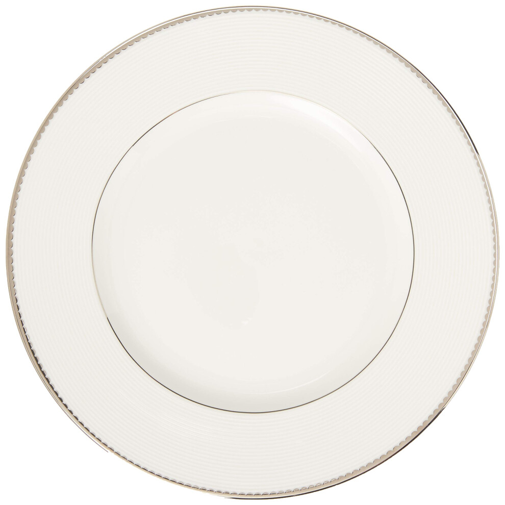 Kate Spade Sugar Pointe Dinner Plate, 115 LB, White