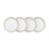 Denby Denby Natural Canvas Plate Set, Cream, Medium, Set of 4 1