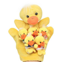 Cute Five Little Ducks Animals Hand Finger Puppets Story Telling Nursery Fairy Tale Kids Birthday