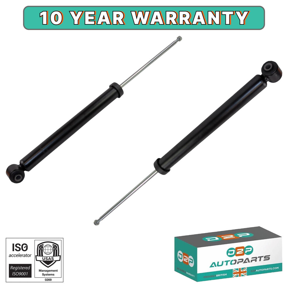 2X Rear Gas Suspension Shock Absorbers For Fiat Punto, Grande Punto, Punto Evo 5060245139830