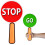 Double-sided Stop And Go Traffic Paddle - 20*35cm 1