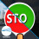 Double-sided Stop And Go Traffic Paddle - 20*35cm 3