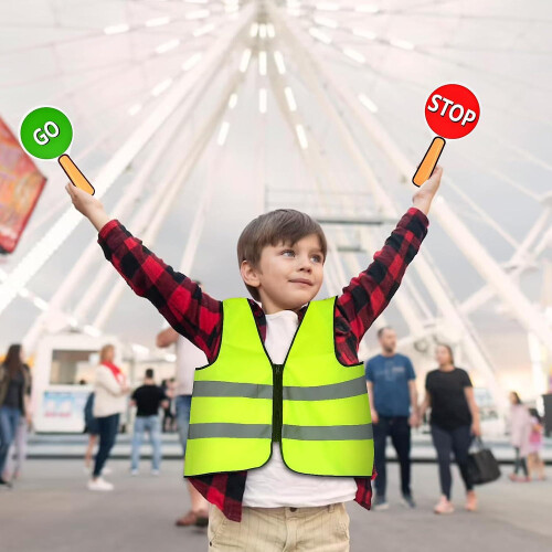 Double-sided Stop And Go Traffic Paddle - 20*35cm 1