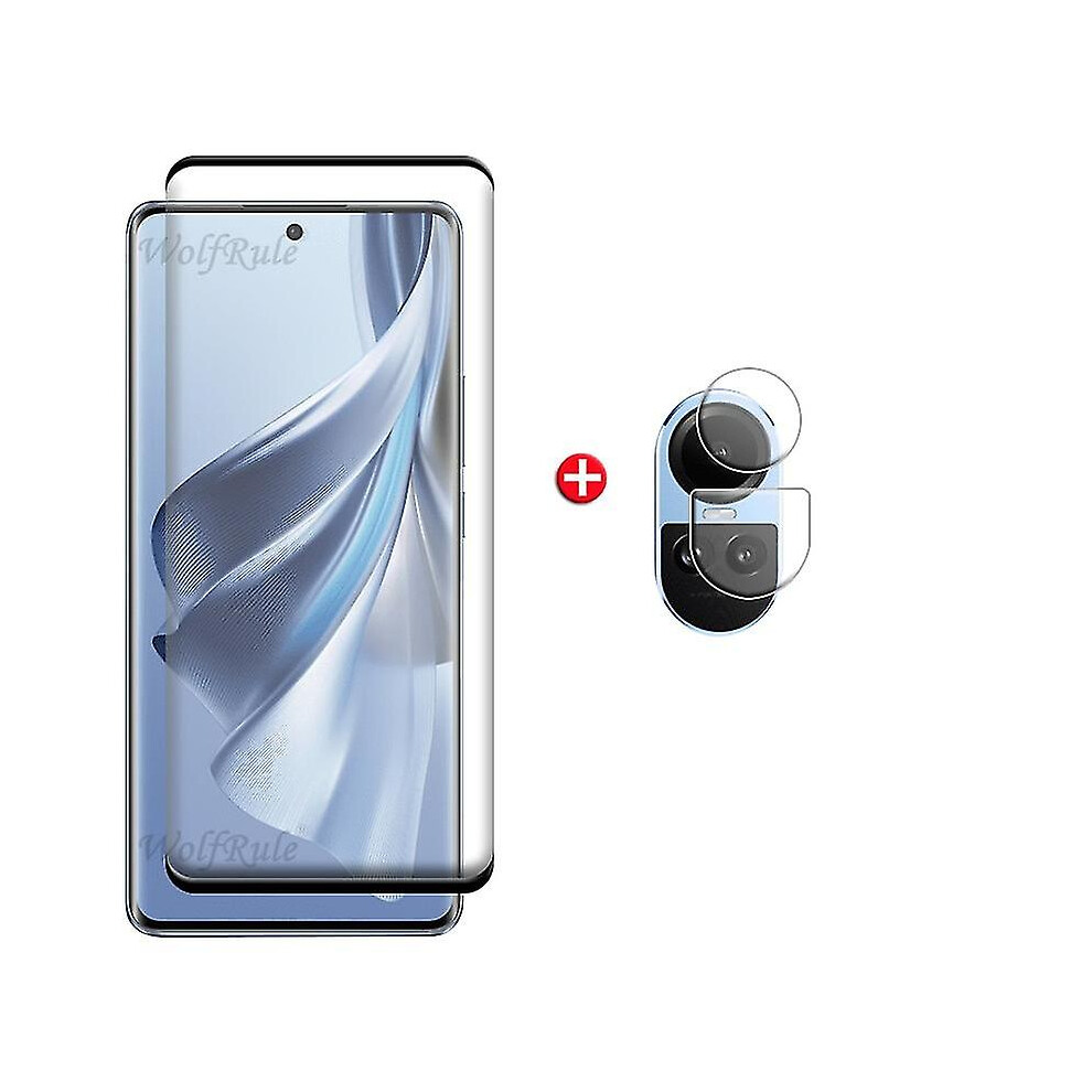 For Reno 10 5G Glass Oppo Reno 10 5G Tempered Glass Full Cover Curved 9H Hd Screen Protector For Reno 10 5G Lens Film 8238749238411