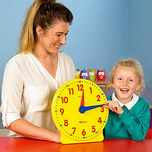 Learning Resources Learning Resources Big Time Learning Clock, Analog Clock, Homeschool, 12 Hour, Basic Math Development, Ages 5+ 2